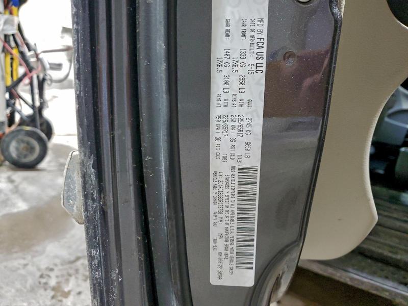 CHRYSLER MINIVAN 2016 VIN 2C4RC1BG6GR133750