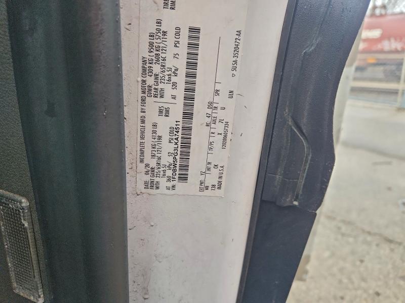 FORD TRANSIT 2020 VIN 1FDBW5PG3LKA74511