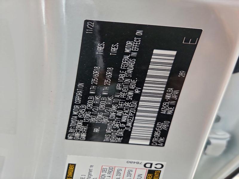 LEXUS NX 350H 2023 VIN JTJAKCEZ7P2013041