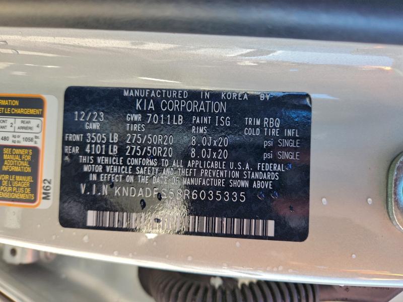 KIA EV9 LAND 2024 VIN KNDADFS58R6035335