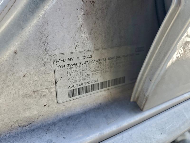 AUDI A4 2015 VIN WAUAFAFL3FN017541