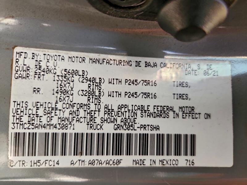 Фото 12 - TOYOTA TACOMA