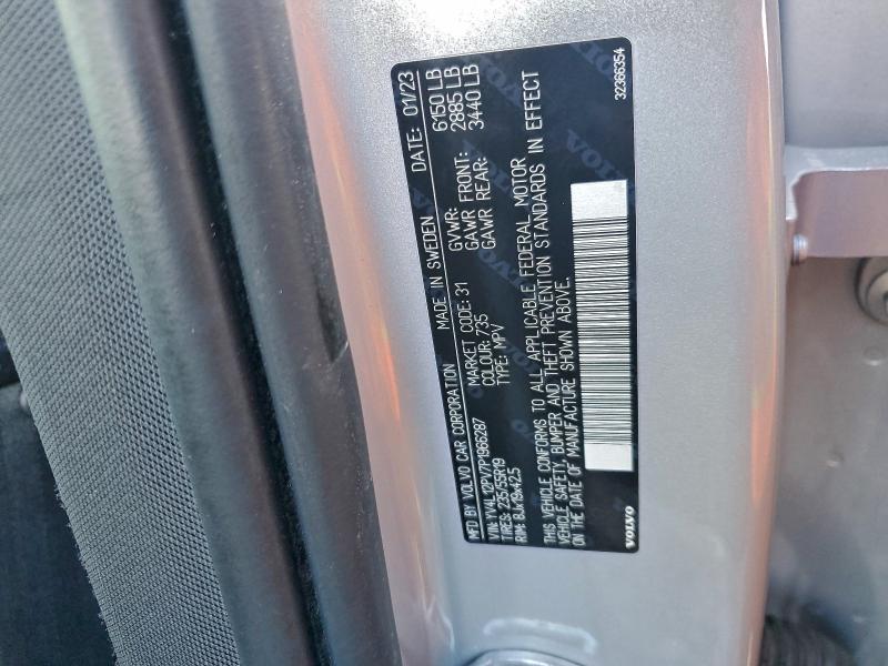 VOLVO XC90 CORE 2023 VIN YV4L12PV7P1966287