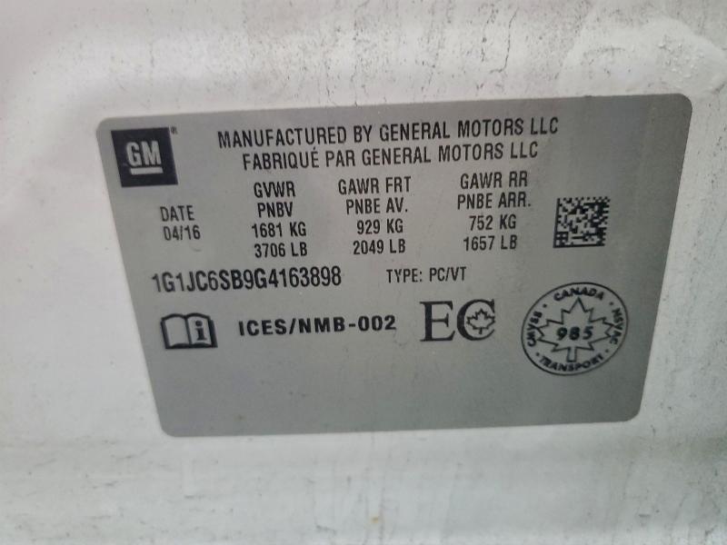 Фото 12 - CHEVROLET SONIC