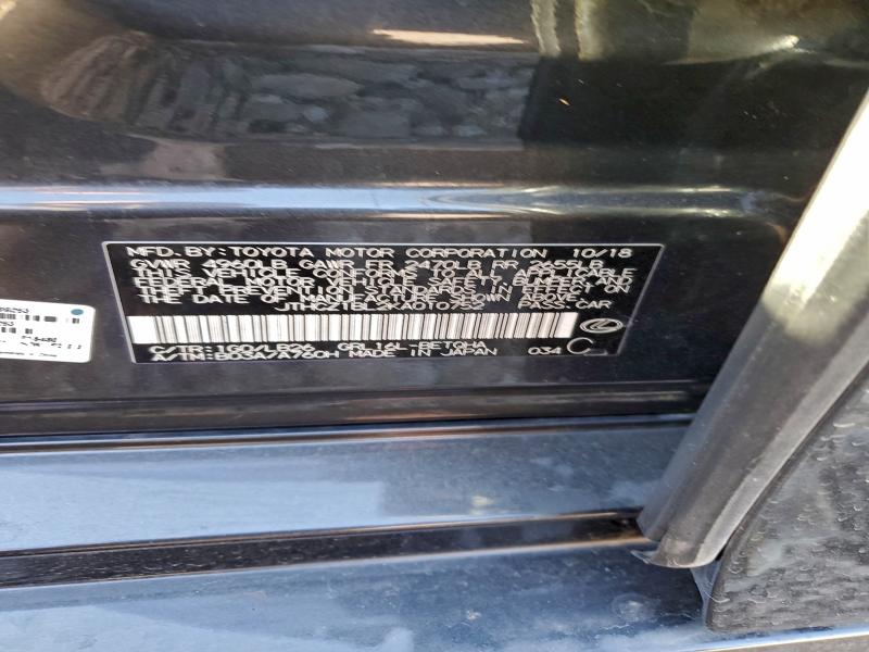 LEXUS GS350 2019 VIN JTHCZ1BL2KA010752