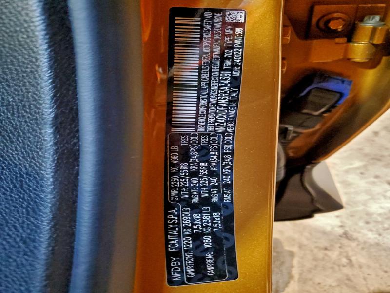 DODGE HORNET GT 2024 VIN ZACNDFAN3R3A34391