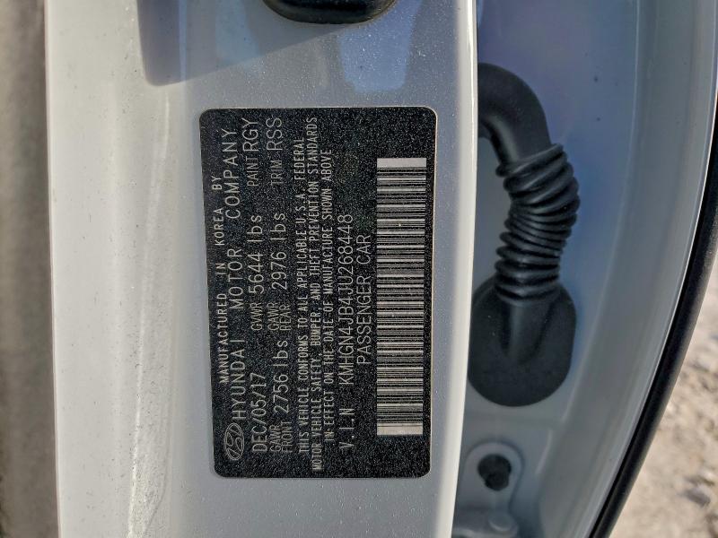 GENESIS G80 2018 VIN KMHGN4JB4JU268448