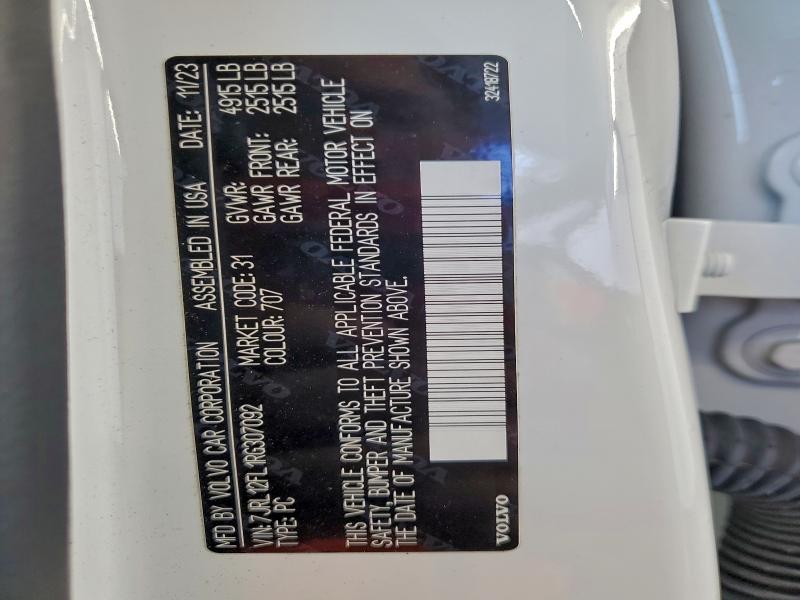 VOLVO S60 PLUS 2024 VIN 7JRL12FL1RG307092