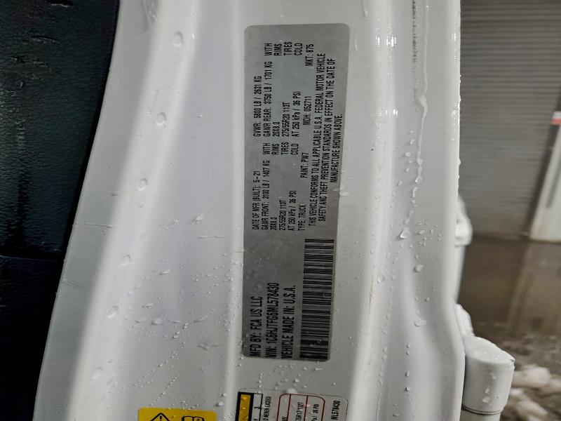 JEEP GLADIATOR 2021 VIN 1C6HJTFG6ML578430