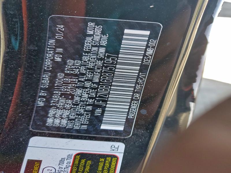 TOYOTA GR 86 2024 VIN JF1ZNBB16R8751957