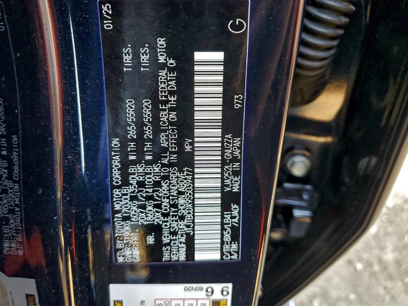 LEXUS GX 550 PRE 2025 VIN JTJTBCDX9S5039477