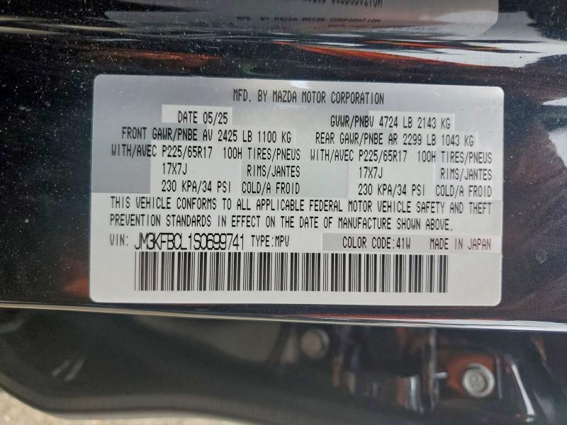 MAZDA CX-5 PREFE 2025 VIN JM3KFBCL1S0699741