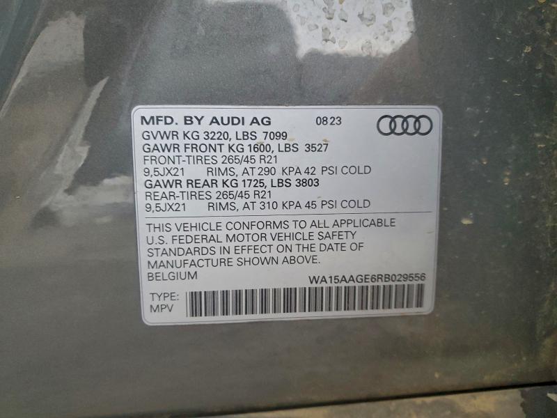 AUDI Q8 E-TRON 2024 VIN WA15AAGE6RB029556