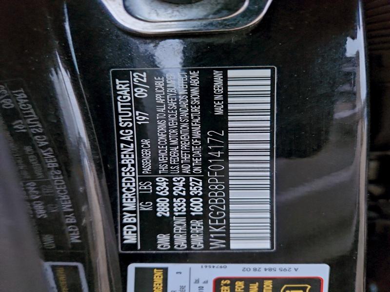 MERCEDES-BENZ EQE SEDAN 2023 VIN W1KEG2BB8PF014172