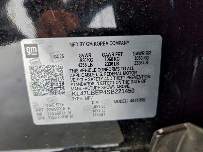 BUICK ENVISTA SP 2025 VIN KL47LBEP4SB221450