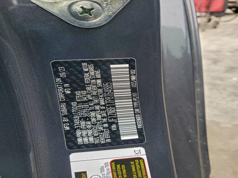 TOYOTA GR 86 PREM 2023 VIN JF1ZNBF17P8764885