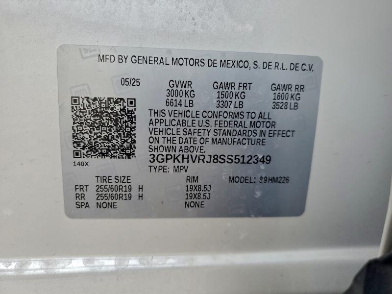 HONDA PROLOGUE E 2025 VIN 3GPKHVRJ8SS512349