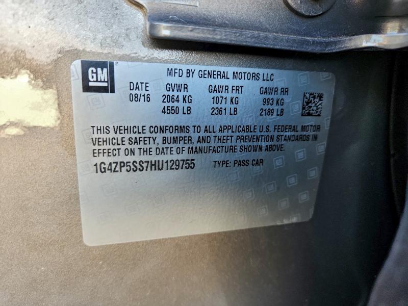 BUICK LACROSSE 2017 VIN 1G4ZP5SS7HU129755