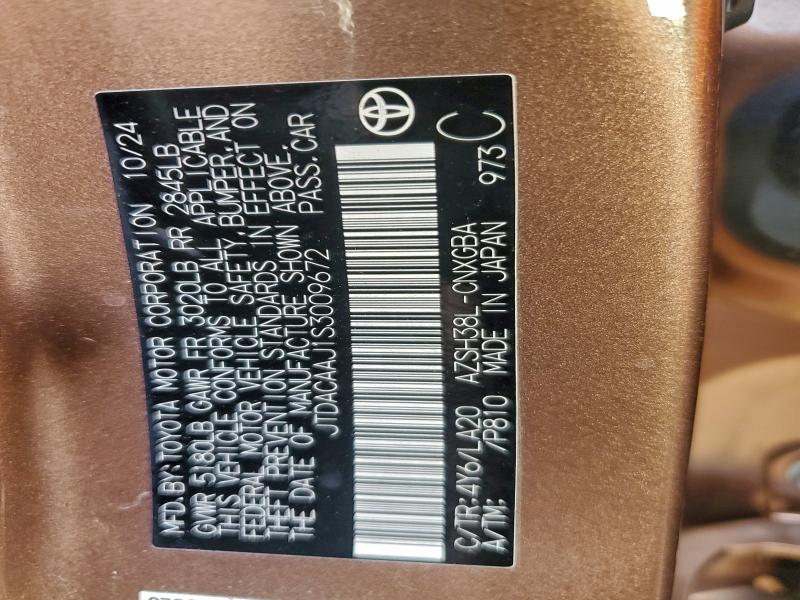 TOYOTA CROWN SIGN 2025 VIN JTDACAAJ1S3009672