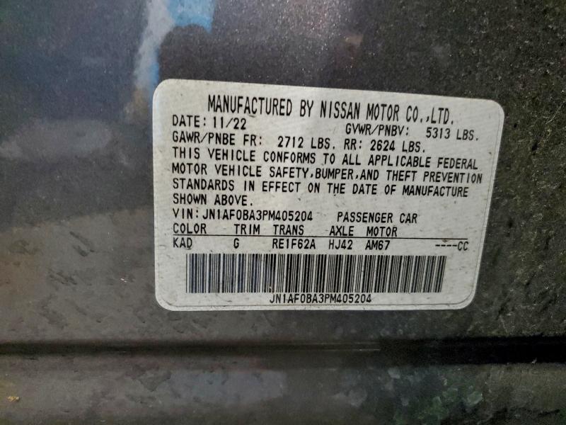 NISSAN ARIYA ENGA 2023 VIN JN1AF0BA3PM405204