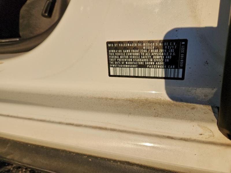 VOLKSWAGEN GTI 2017 VIN 3VW5T7AU4HM050087