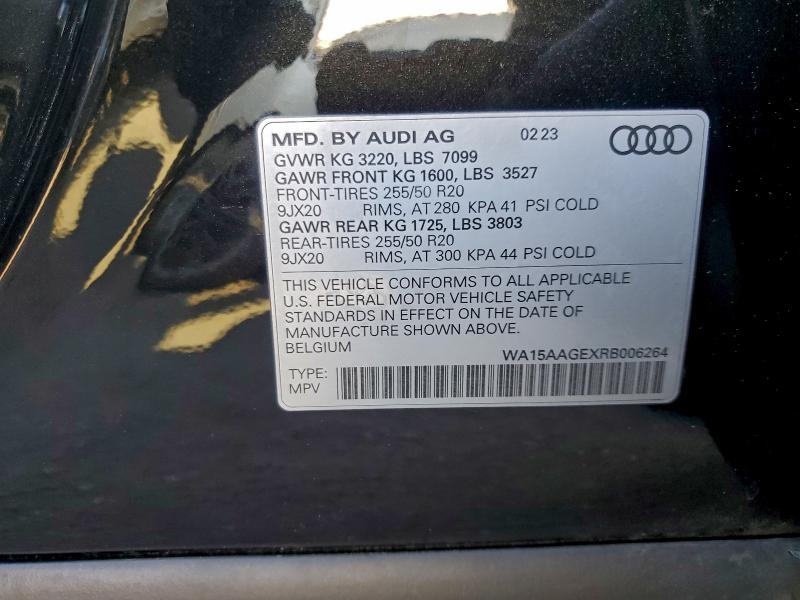 AUDI Q8 E-TRON 2024 VIN WA15AAGEXRB006264