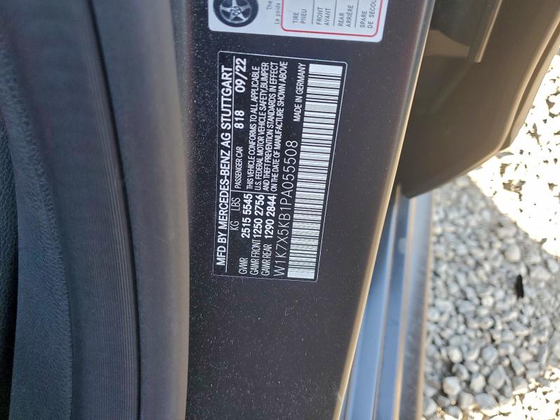 MERCEDES-BENZ GT-CLASS 2023 VIN W1K7X5KB1PA055508