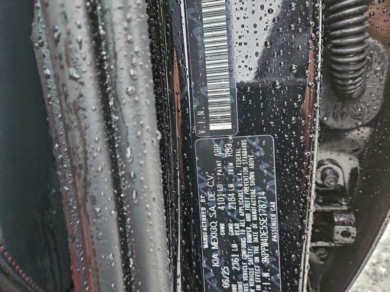 KIA K4 GT LINE 2025 VIN 3KPFW4DE5SE178714