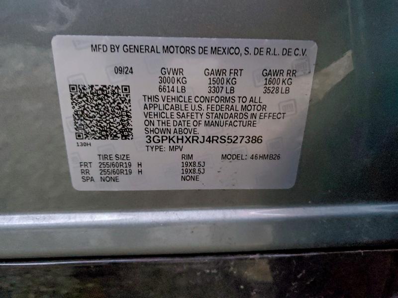 HONDA PROLOGUE T 2024 VIN 3GPKHXRJ4RS527386