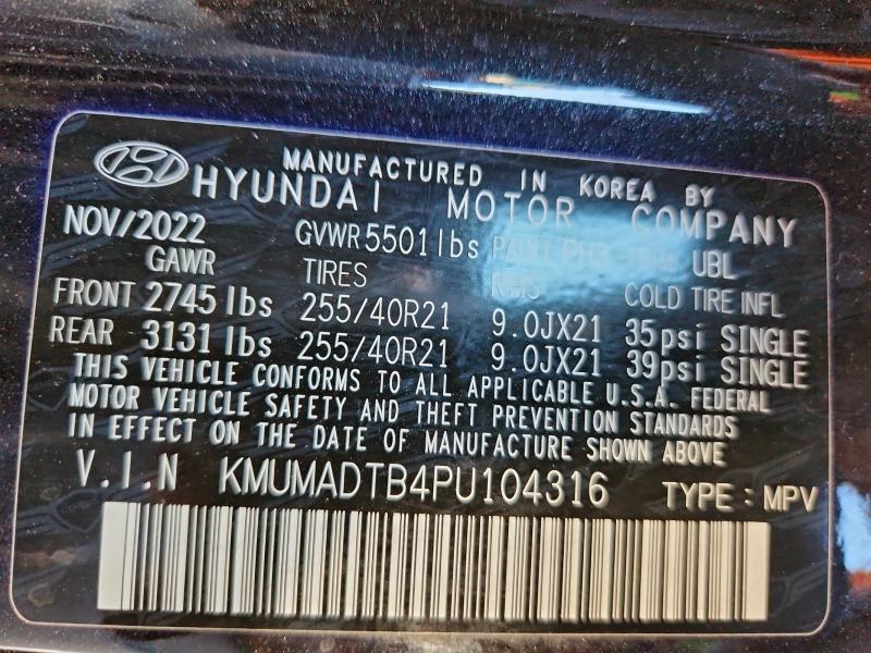 GENESIS GV70 BASE 2023 VIN KMUMADTB4PU104316