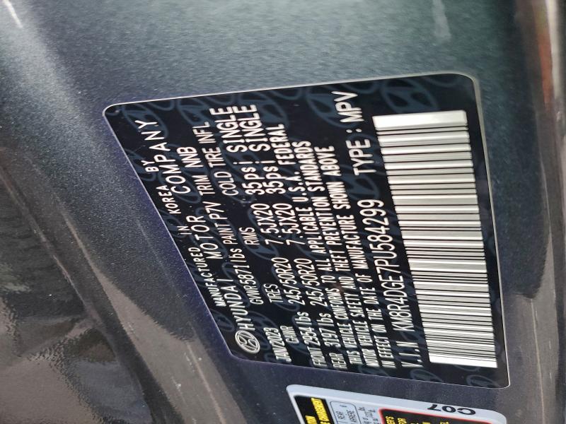 HYUNDAI PALISADE 2023 VIN KM8R4DGE7PU584299