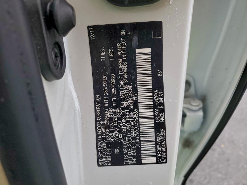 LEXUS LX570 2018 VIN JTJHY7AX9J4264566