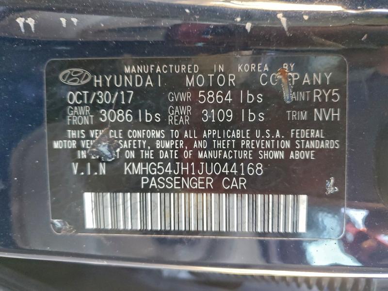 GENESIS G90 2018 VIN KMHG54JH1JU044168