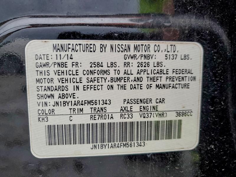 INFINITI Q70 2015 VIN JN1BY1AR4FM561343