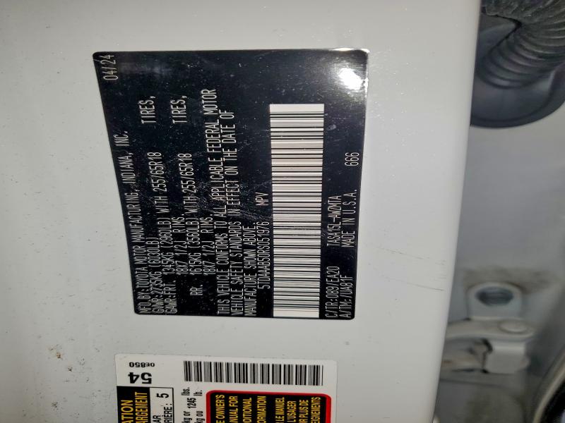 TOYOTA GRAND HIGH 2024 VIN 5TDAAAB50RS051976