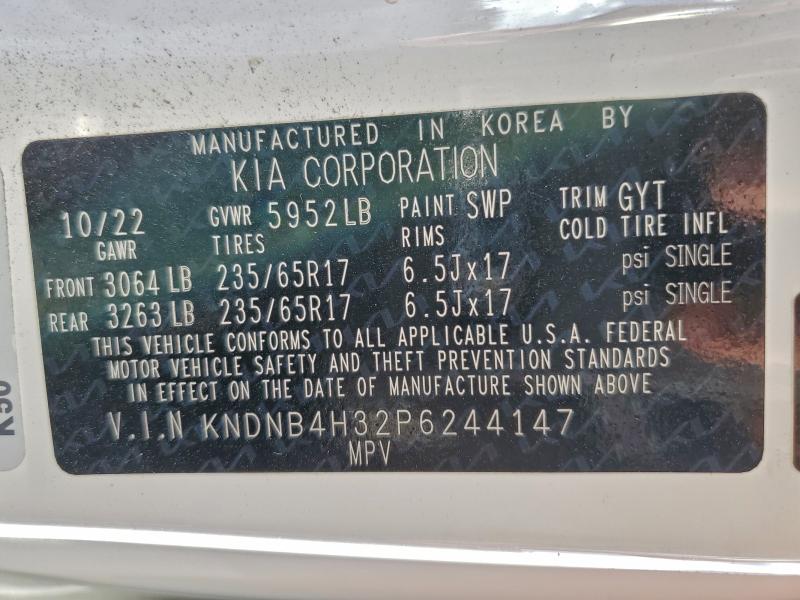 KIA CARNIVAL L 2023 VIN KNDNB4H32P6244147