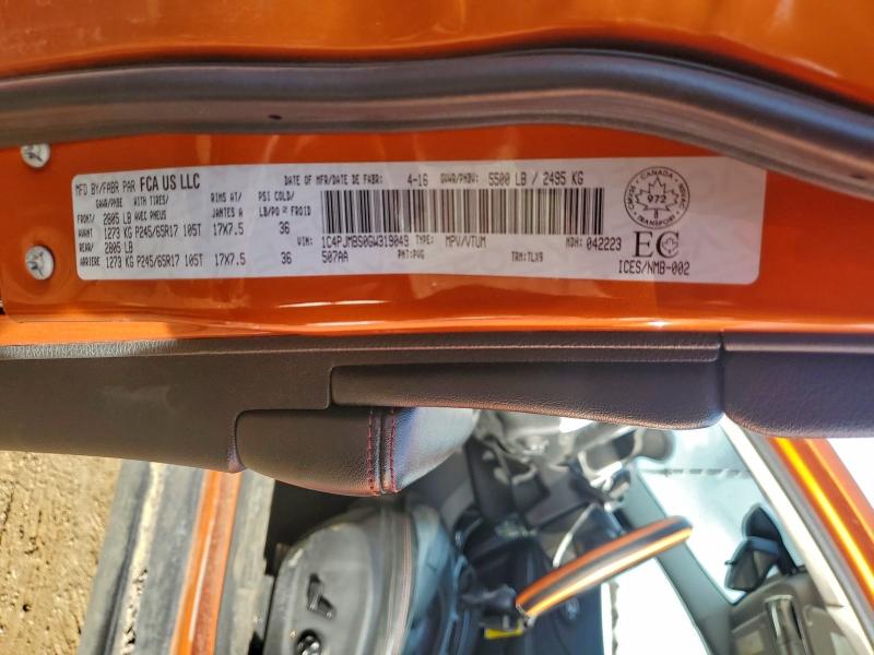 JEEP CHEROKEE 2016 VIN 1C4PJMBS0GW319049