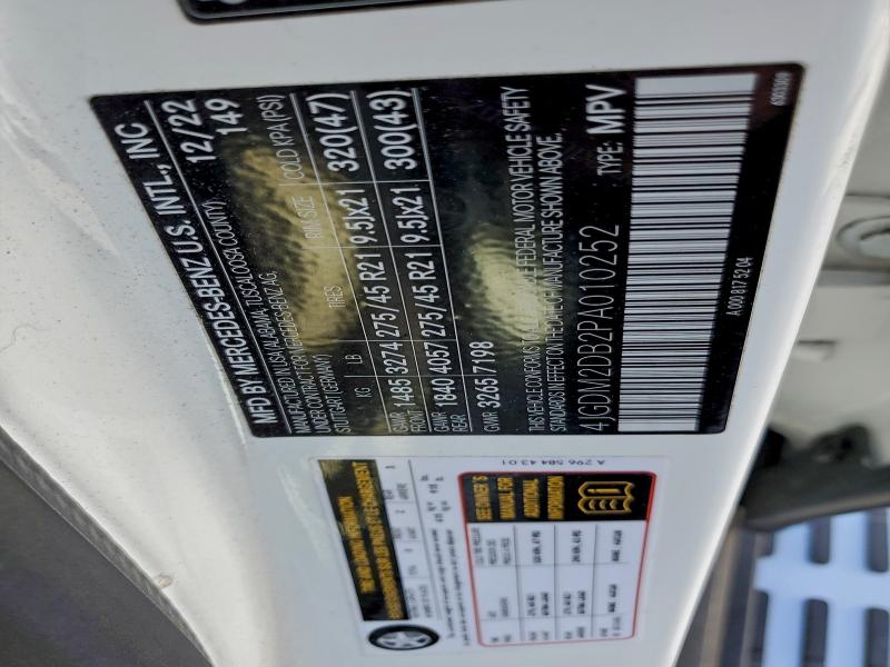 MERCEDES-BENZ EQS SUV 45 2023 VIN 4JGDM2DB2PA010252