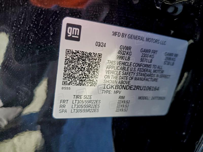 GMC HUMMER SUV 2024 VIN 1GKB0NDE2RU106164