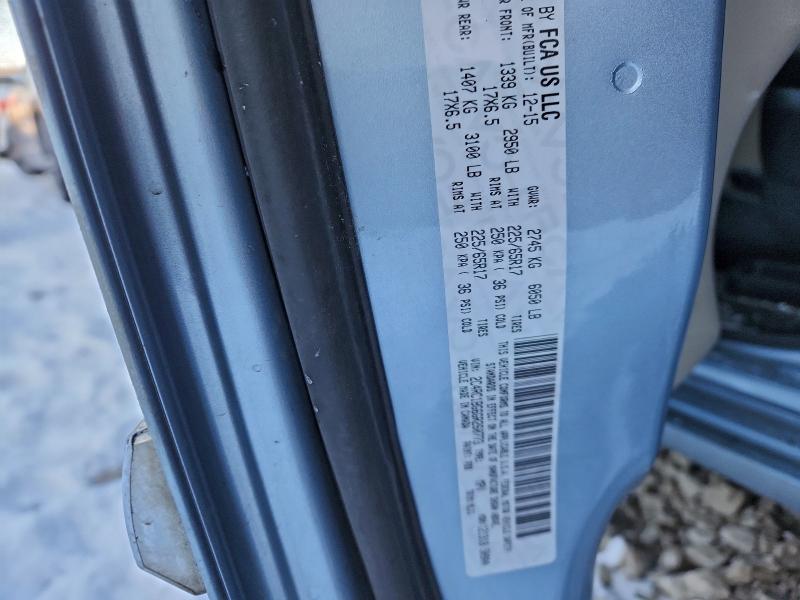 CHRYSLER MINIVAN 2016 VIN 2C4RC1BG6GR260773