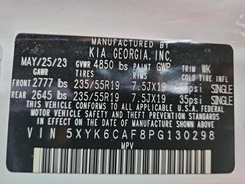 KIA SPORTAGE X 2023 VIN 5XYK6CAF8PG130298