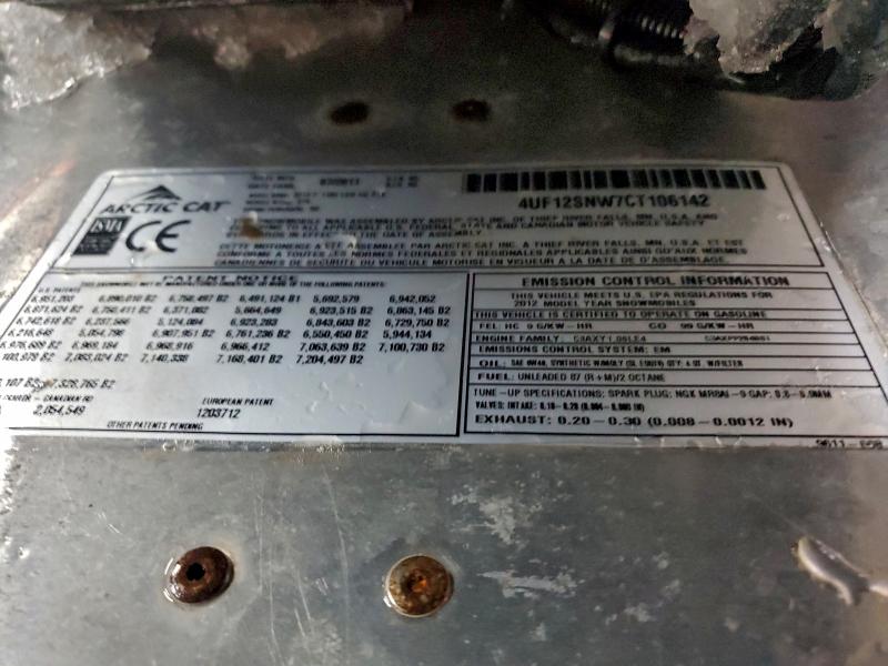 ARCTIC-CAT IC CAT F11 2012