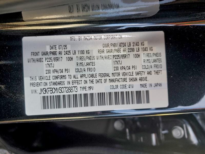 MAZDA CX-5 PREFE 2025 VIN JM3KFBCMXS0728873