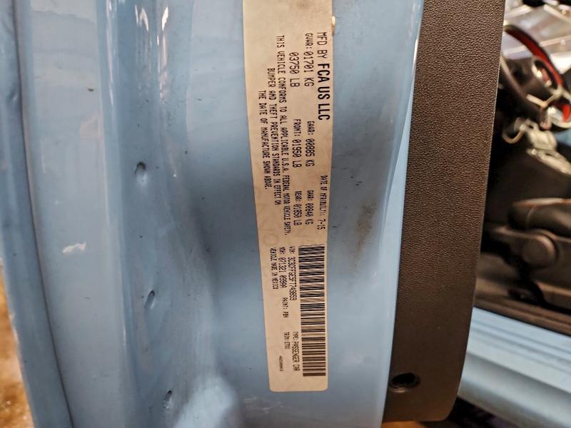 FIAT 500 2015 VIN 3C3CFFGE5FT749859