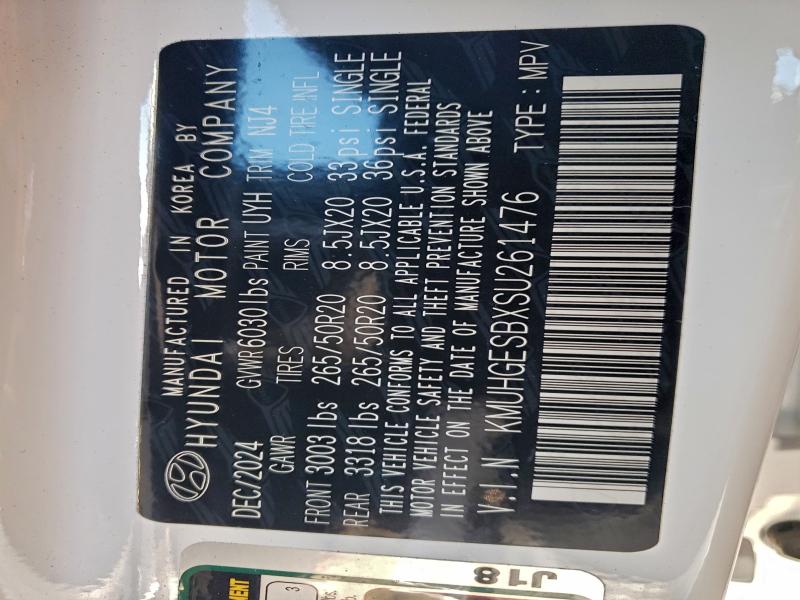 GENESIS GV80 SELEC 2025 VIN KMUHGESBXSU261476