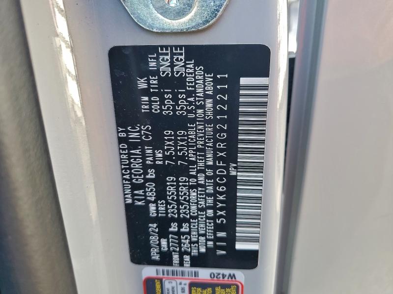 KIA SPORTAGE X 2024 VIN 5XYK6CDFXRG212211