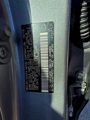 LEXUS CT 200 2016 VIN JTHKD5BH6G2258825