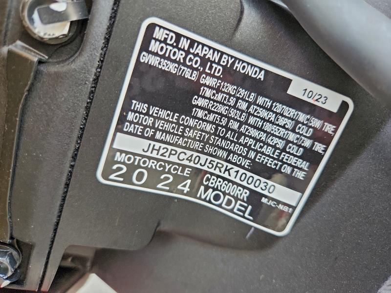 HONDA CBR CYCLE 2024