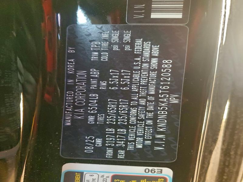 KIA CARNIVAL L 2026 VIN KNDNB5KA5T6120588