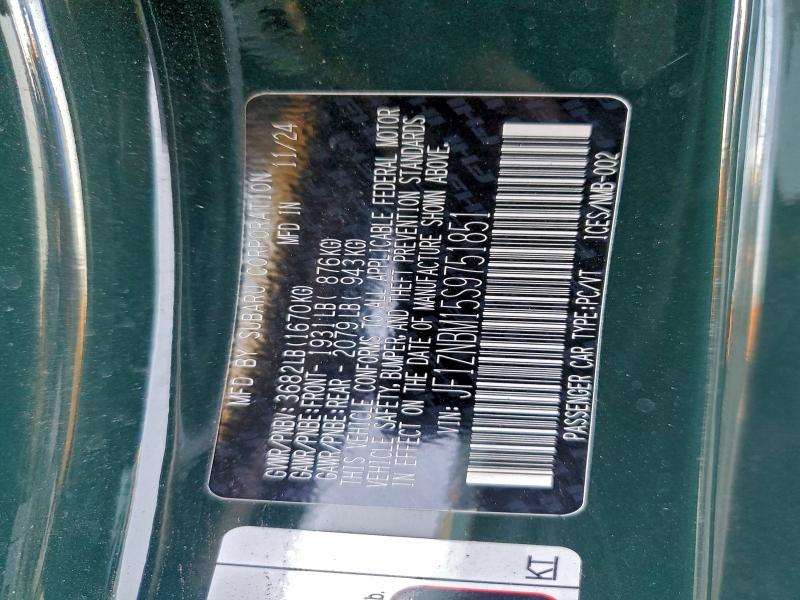 TOYOTA GR 86 HAKO 2025 VIN JF1ZNBM15S9751851